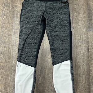 Under Armour Heatgear Jacquard Ankle Crop Compression Leggings Size Medium